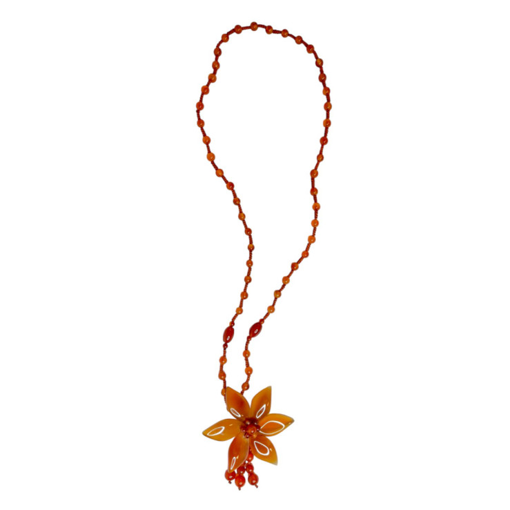 Дамско колие от червен Ахат Red Agate Harmony